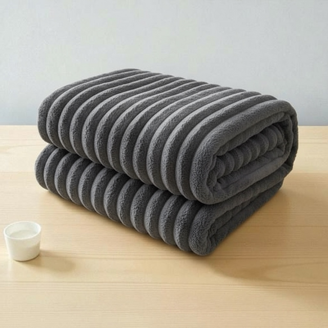 The Divine Vine Luxe Double-Sided Velvet & Fur Throw