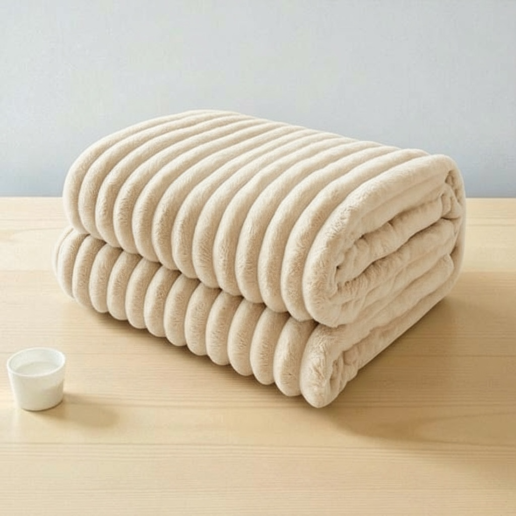 The Divine Vine Luxe Double-Sided Velvet & Fur Throw