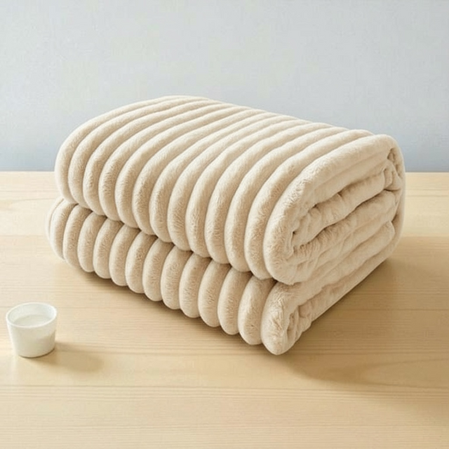 The Divine Vine Luxe Double-Sided Velvet & Fur Throw